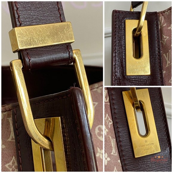 Authentic LOUIS VUITTON Burgundy Monogram Canvas Idylle Rendez-Vous PM Hobo Bag - Picture 7 of 15